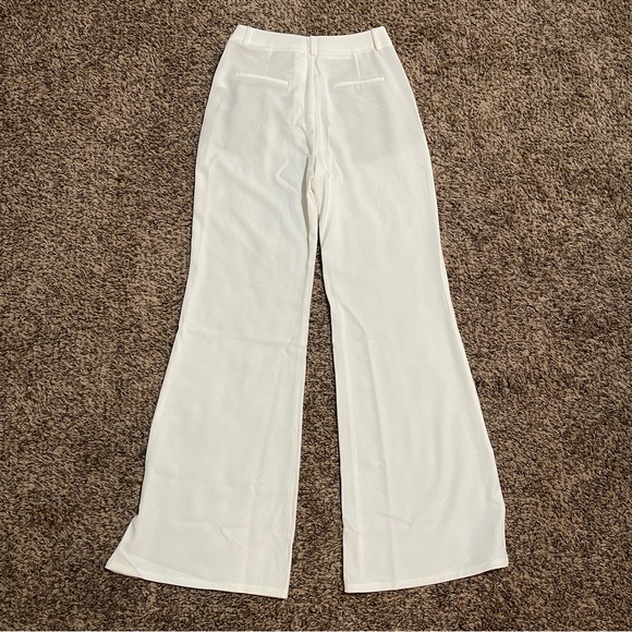 Love Bonito Pvara Regular Flare Pants (2022 Version) white Size S - Picture 8 of 8